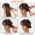 WILLBOND 60 Pcs Short Perm Rods with Elastic Rubber Band, Non Slip Plastic Cold Wave Kit for Women Hairdressing