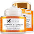 Vitamin C Face Cream - 2.5% Hyaluronic Acid + 2% Squalane, Brightening Moisturizer for Uneven Skin Tone
