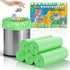 heihaily 2-Gallon Green Small Garbage Bags - Compostable Mini Trash Bag 100 Count