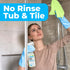 Mighty Mint Shower Cleaner - Non-Toxic, No-Rinse, No-Scrub Daily Spray for Glass, Tile, Grout, 16oz Natural Peppermint