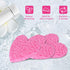 Women 60-Count Compressed Cellulose Heart Shape Face Sponges - 100% Natural Cosmetic Sponges for Cleansing &