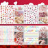 TailaiMei 12 Sheets Valentine's Day Nail Decals Stickers, Self-Adhesive Nail Art Decorations for Kiss Love Hug