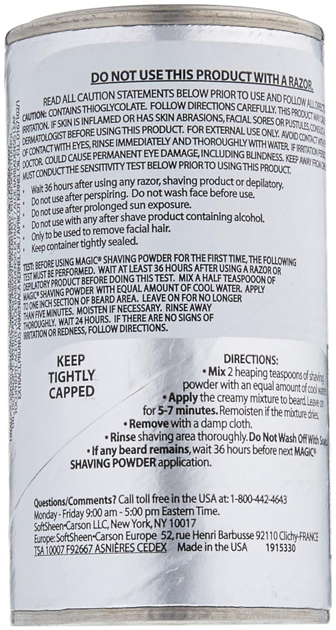 Magic Platinum Shaving Powder (4.5oz, Skin Conditioning, 2 Pack)