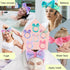 WSYUB Skincare Headband, Tie Dye Color Microfiber Headband for Washing Face, Gift for Teen Girls, 6pcs