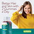 Viteey Biotin Gummies for Hair Growth - 10,000 mcg Vegan, Gluten-Free, Non-GMO - 60 Count for Hair Skin and Nails