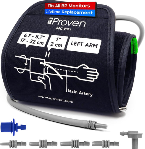 Extra Large Cuff Compatible with Omron, 9"-20.5" Inches (22-52CM) - XL Replacement Cuff for Big Arms