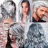 Silver Gray Hair Color Wax, 4.23 oz, Temporary Hairstyle Cream for Party, Cosplay, Daily Use