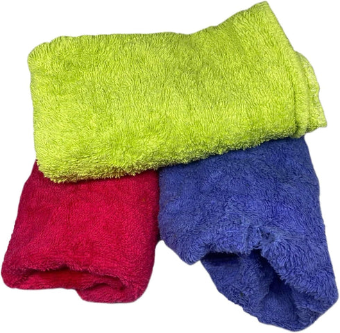 Premium Color Terry Cloth Rags, 5 lbs. Compressed Box | Heavy Duty Rag for Home & Commercial, 100% Reusable, Absorbent