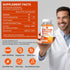 Hudetex (2 Pack) 1200 D3 Gummies Flavor,60 Calcium Citrate mg with Vitamin for Women & Men,Calcium Supplements for Bone