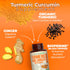 Turmeric Supplement with Ginger Root for Joint & Digestion Support, 60 Caps