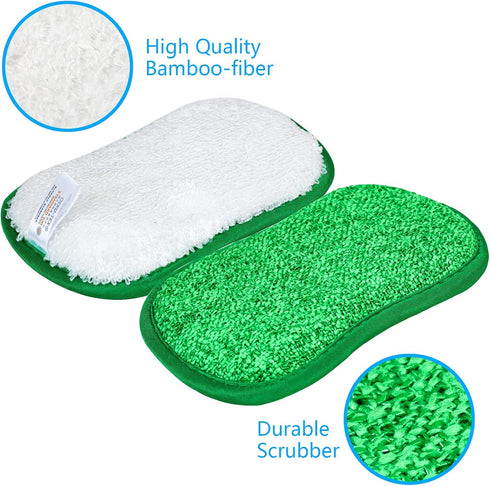 10 Pack Kitchen Dish Sponges - Non-Scratch Multi-Purpose Dishcloths with Heavy Duty Scouring Power