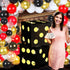 Motipuns 6 Decoration(11.8 Inch,Black) Pcs Large Dice Favor Boxes with Light, Large Dice Box Casino Party Decorations