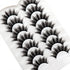 Veleasha False Eyelashes - 7 Pairs Wispy Faux Mink Lashes, Fluffy Handmade Fake Eyelashes for Natural Look