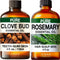 Clove Oil for Oral Care & Rosemary Oil for Hair Set -