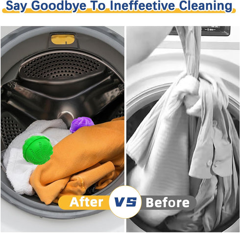 OlBuWa 2PACK Set Laundry Balls Washer Ball for Super Washing Machine Laundry Ball Eco Friendly