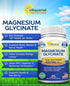 aSquared Nutrition Magnesium Glycinate 400mg - 180 Tablets, Max Strength Bisglycinate Supplement for Muscles & Heart