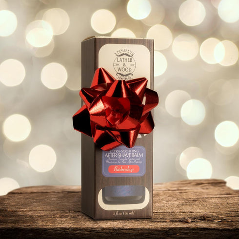 Lather & Wood Barbershop Aftershave for Men, Long-Lasting Fragrance, Non-Greasy Formula, Easy Pump Dispenser