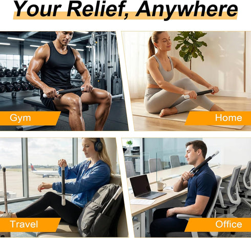 ZanLLW Foam Roller, Massage Roller, Muscle Roller Stick, Neck Massager for Muscles Relief, Therapy Roller Stick