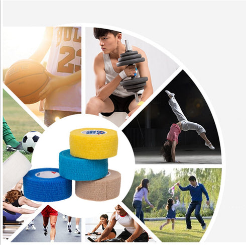 Self Adherent Wrap Tape Medical Cohesive Bandages, Flexible Stretch Athletic First Aid Tape, Colorful 12 Pack