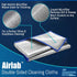 Pack 8-12" 16" Airlab Streak Free Miracle Cleaning Cloth Easy Clean of x Microfiber Dish Cloths Glass Polishing Lint