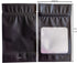 HANSER 100 Pieces Smell Proof Mylar Resealable Foil Pouch Bags, 4.8x8.2 Inches, Matte Black