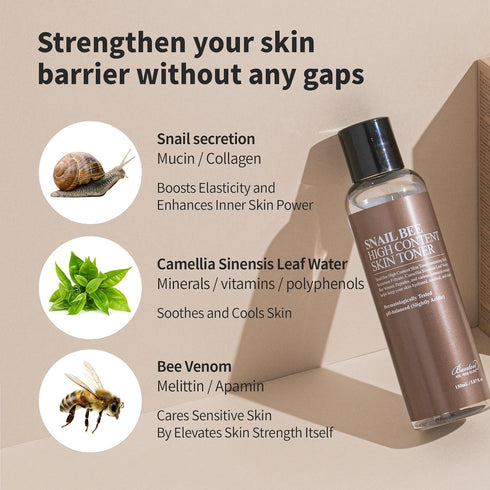 BENTON Snail Bee High Content Skin Toner, Snail Mucin Essence Toner for Korean Skin Care and Moisturizing