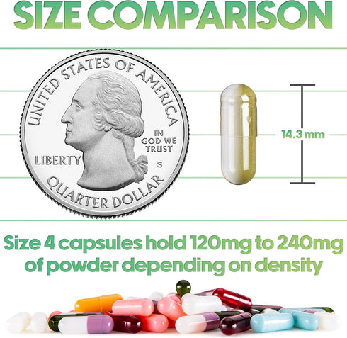 XPRS Nutra Size 4 Empty Capsules - 100 Count Small Clear Gelatin Capsules for DIY Capsule Filling