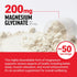 Force Factor Magnesium Glycinate 200mg - Magnesium Supplement for Sleep, Muscle Relaxation, Mood, High Absorption,