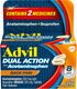 Advil Dual Action Back Pain Caplets, 250mg Ibuprofen and 500mg Acetaminophen for 8 Hours Relief - 18 Count