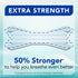 Extra-Strength Nasal Breathing Strips Clear, 50 ct, Instant Nasal Congestion Relief, Stops Snoring, Cold & Allergy