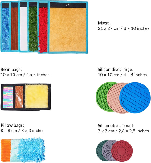 ODOXIA Sensory Mats for Autistic Children | Sensory Tiles for Kids | Mats, Discs & Bean Bags | Sensory Wall Panel |
