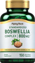 Piping Rock Boswellia Serrata Extract Capsules | 800mg | 150 Count | Non-GMO, Gluten Free with Boswellic Acid Supplement
