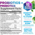 Daily Probiotic and Prebiotic Supplement 60 Billion CFU Capsule for Women & Men - 10 Diverse Strains - Acidophilus Prebiotics & Probiotics for Digestive Gut & Immune Health Support - 60 Capsules