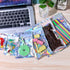 100 Pack Resealable Mylar Bags, Smell Proof Aluminum Foil Ziplock Pouches for Candy, Jewelry, Holographic Rainbow Color