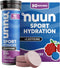 Nuun Sport + Caffeine Electrolyte Tablets for Proactive Hydration, Wild Berry, 8 Pack (80 Servings).