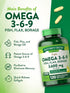 Nature's Truth Omega 369 Softgels - 3600mg, 120 Pills with Fish, Flax, & Borage Oil, Triple Strength, Non-GMO & Gluten