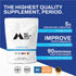 Momentous Creatine Monohydrate Powder - Creapure Performance, 5g Per Serving, 90 Servings for Muscle Support