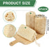 Natural Loofah Sponge Organic Loofa Exfoliating Body Scrubber Luffa Sponge Men and Women Body Scrubber for Skin Back and Face Shower Loofah with Lanyard, 6 Pack