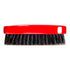 Torino Pro Wave Brush, Medium Hard Oval Palm/Military Bristle Brush for 360 Waves - Red