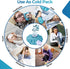 Ice Pack for Injuries Reusable: Ohuhu 3 Packs Ice Cold Packs for Hot & Cold Therapy Pain Relief (Light Blue)