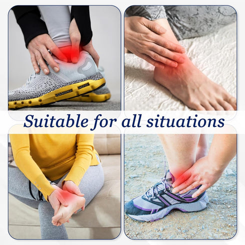 Hpmjz 2 Pcs Achilles Tendon Heel Protector Compression Padded Sleeve Socks Premium Gel Heel Socks Ankle Support Sock