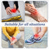 Hpmjz 2 Pcs Achilles Tendon Heel Protector Compression Padded Sleeve Socks Premium Gel Heel Socks Ankle Support Sock