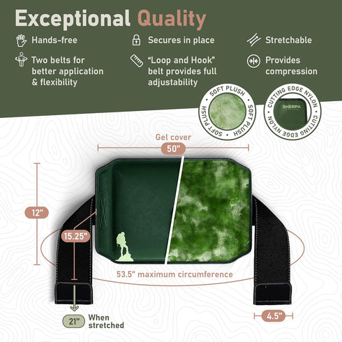 Large Ice Packs for Injuries, Reusable Wrap with Velcro Straps, Soft Gel Hot and Cold Packs for Pain Relief