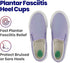 Kids Heel Cups & Inserts for Sever's Disease, Heel Pain Relief, Gel Cushions for Plantar Fasciitis, Size 2-5 (1 Pair)