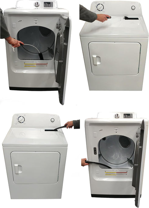 Dryer Vent Cleaner Kit, Vacuum Attachment and Brush, Lint Eraser Dryer Duct Cleaning Tool