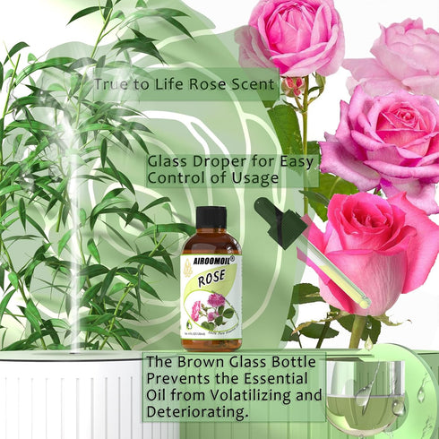 Rose Fragrance Oil 4oz for Aromatherapy Diffuser, Soap, Candle Making Scents