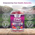 Zinc Immune Support Supplement 50mg, 60 Gummies - Max Strength for Radiant Skin & Immune Health, Vegan