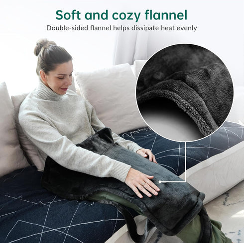 Snailax Heating Pad for Back Pain Relief, Electric Large Heating Pad for Neck and Shoulders, Auto Shut Off