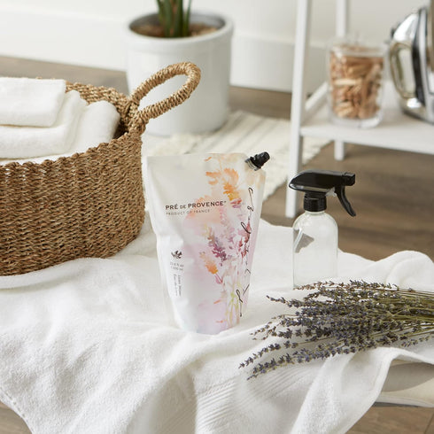 Pre de Provence Provincial Lavender Collection - 33.8 fl oz Linen Water Refill with Soft Calming Scent