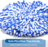 8 Pack RinseClean Spin Mop Replacement Head Refills with 1 Rotating Mop Base, Compatible with RinseClean 2 Tank System